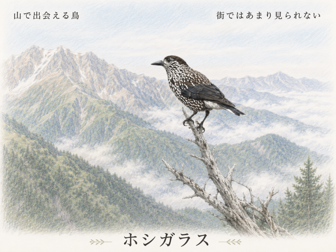 ホシガラスは珍しい鳥?