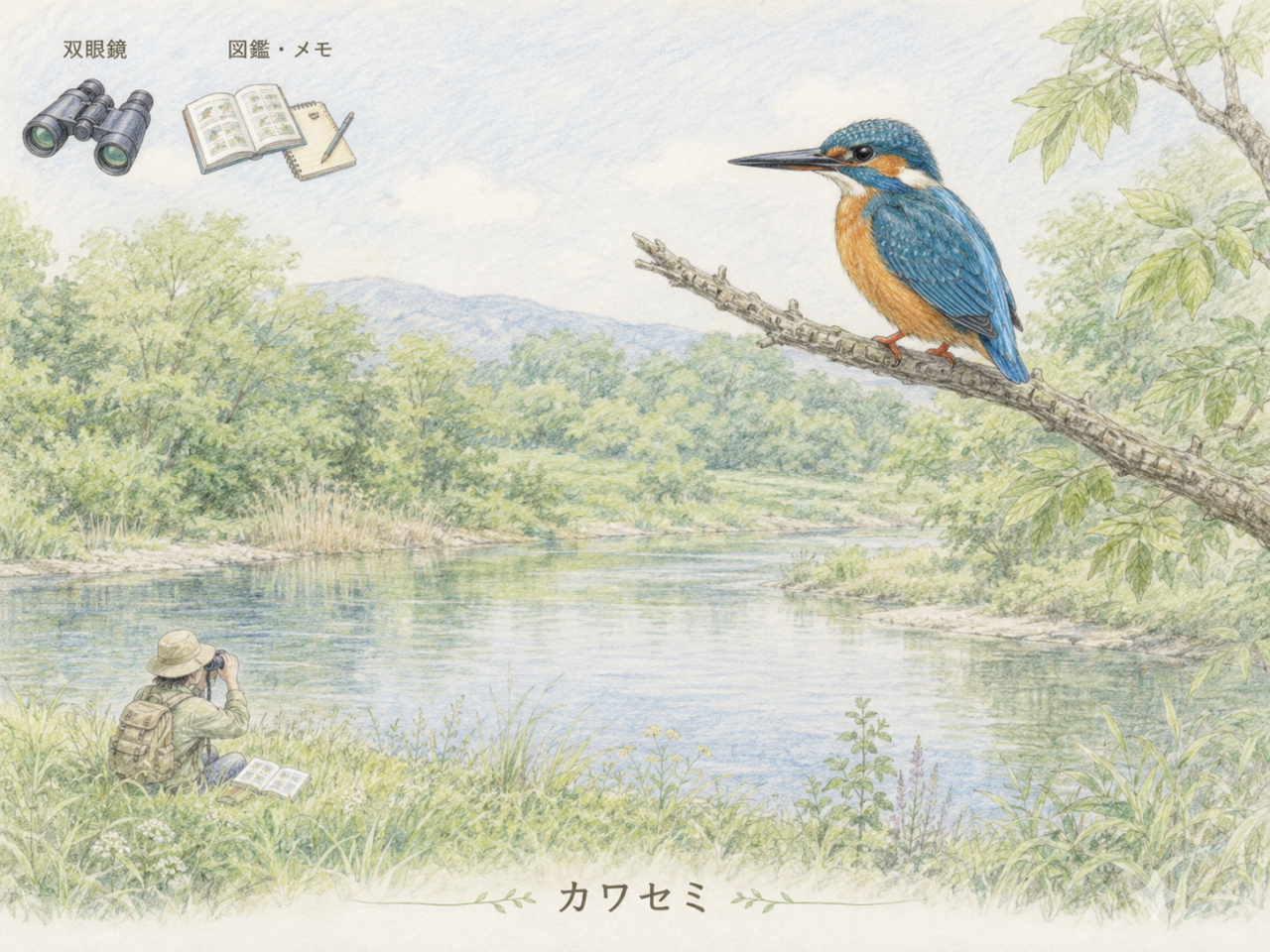 カワセミ観察にあると便利なもの