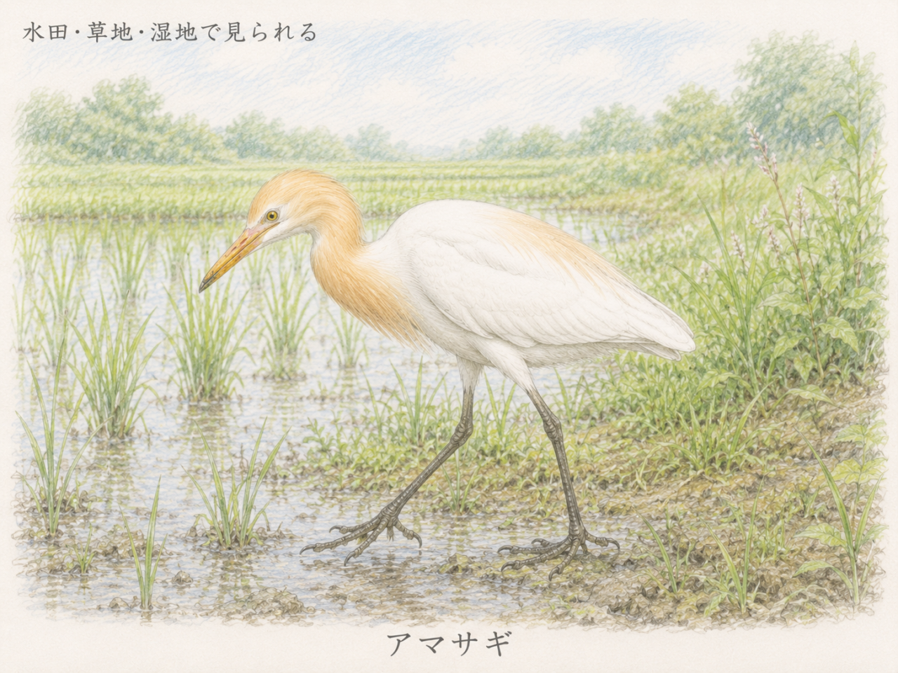アマサギの生息地｜日本ではどこで見られる？