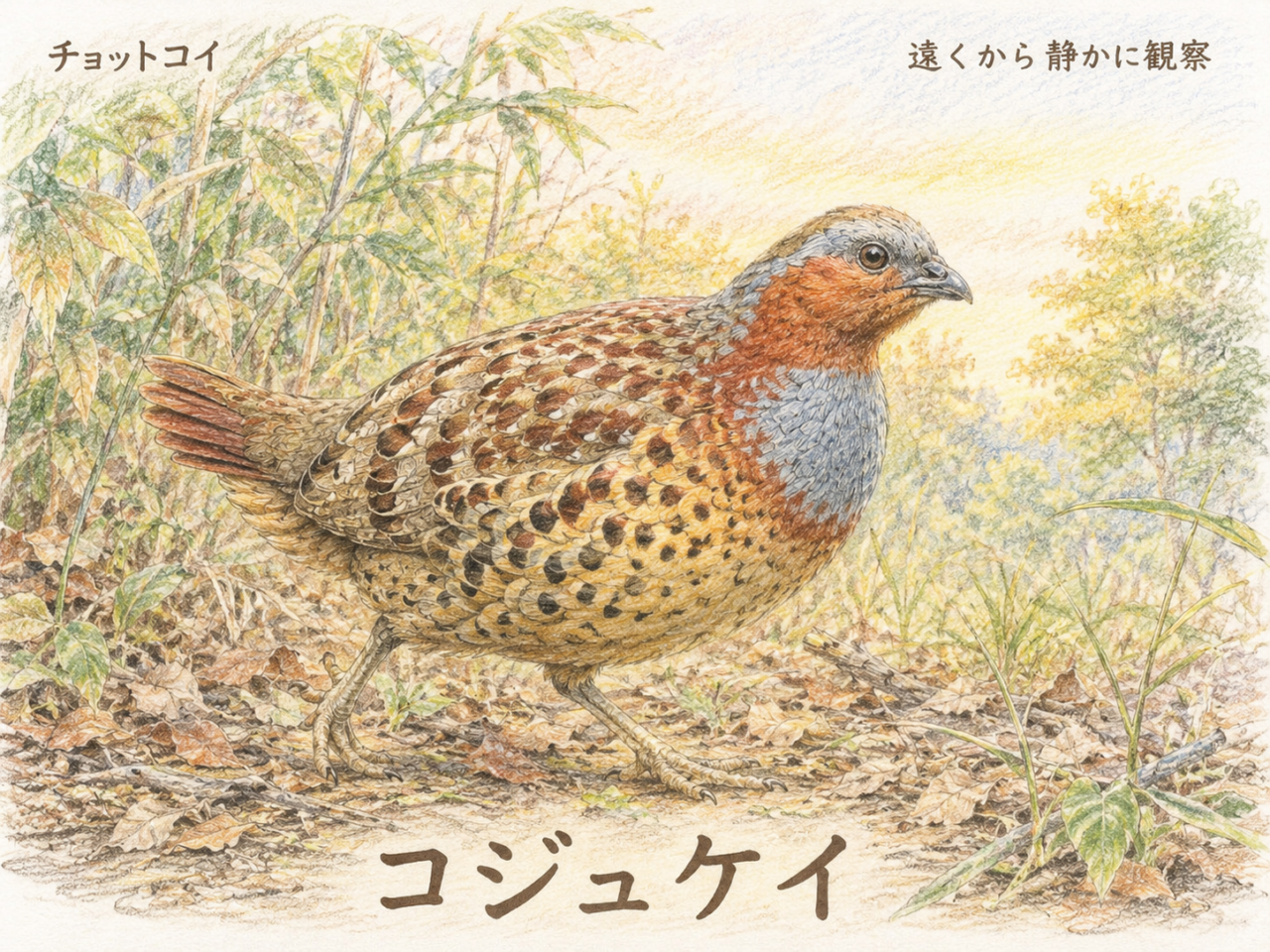 まとめ:コジュケイは声で気づく身近な外来種のキジ科の鳥