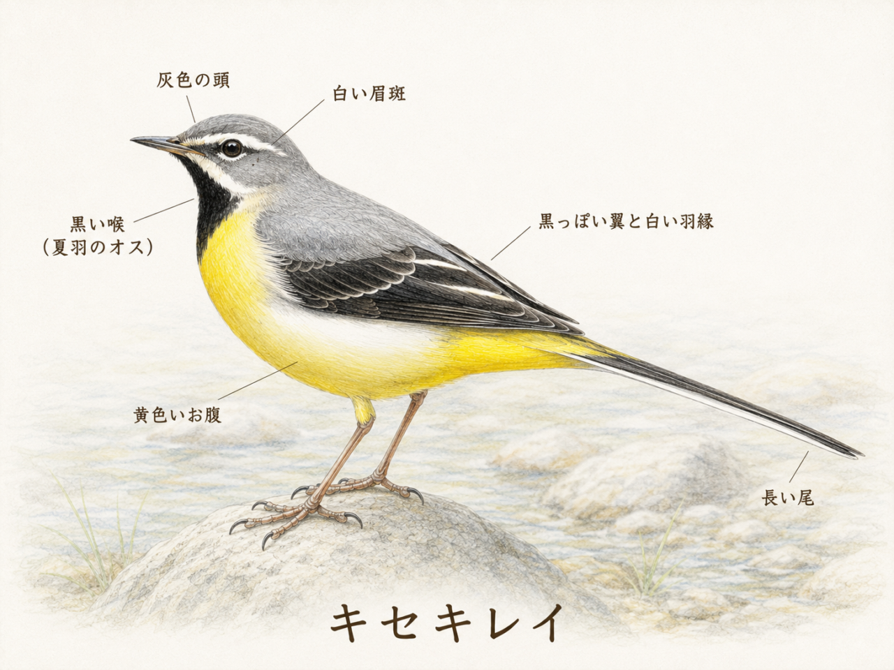 キセキレイの特徴