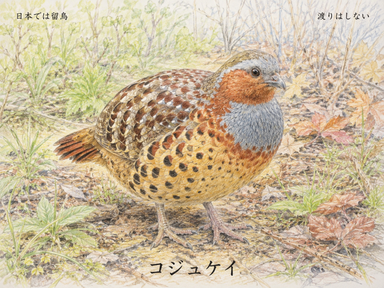 コジュケイは渡りをする?
