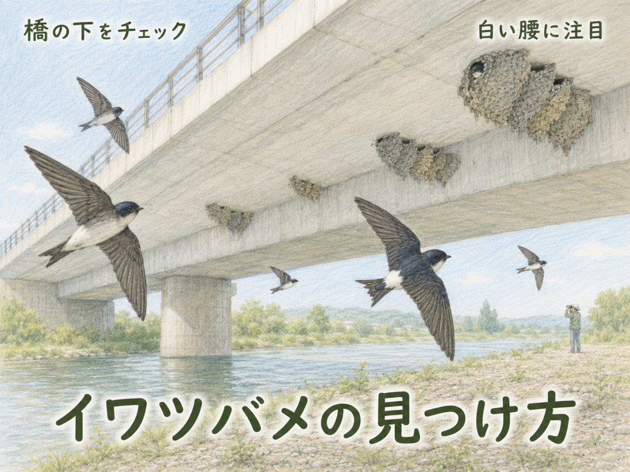 初心者向け｜イワツバメの見つけ方