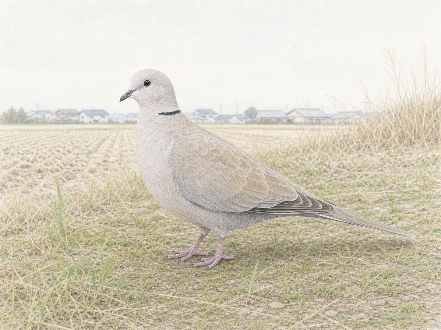 シラコバトが珍しい理由｜農村環境に残る少数の野生個体