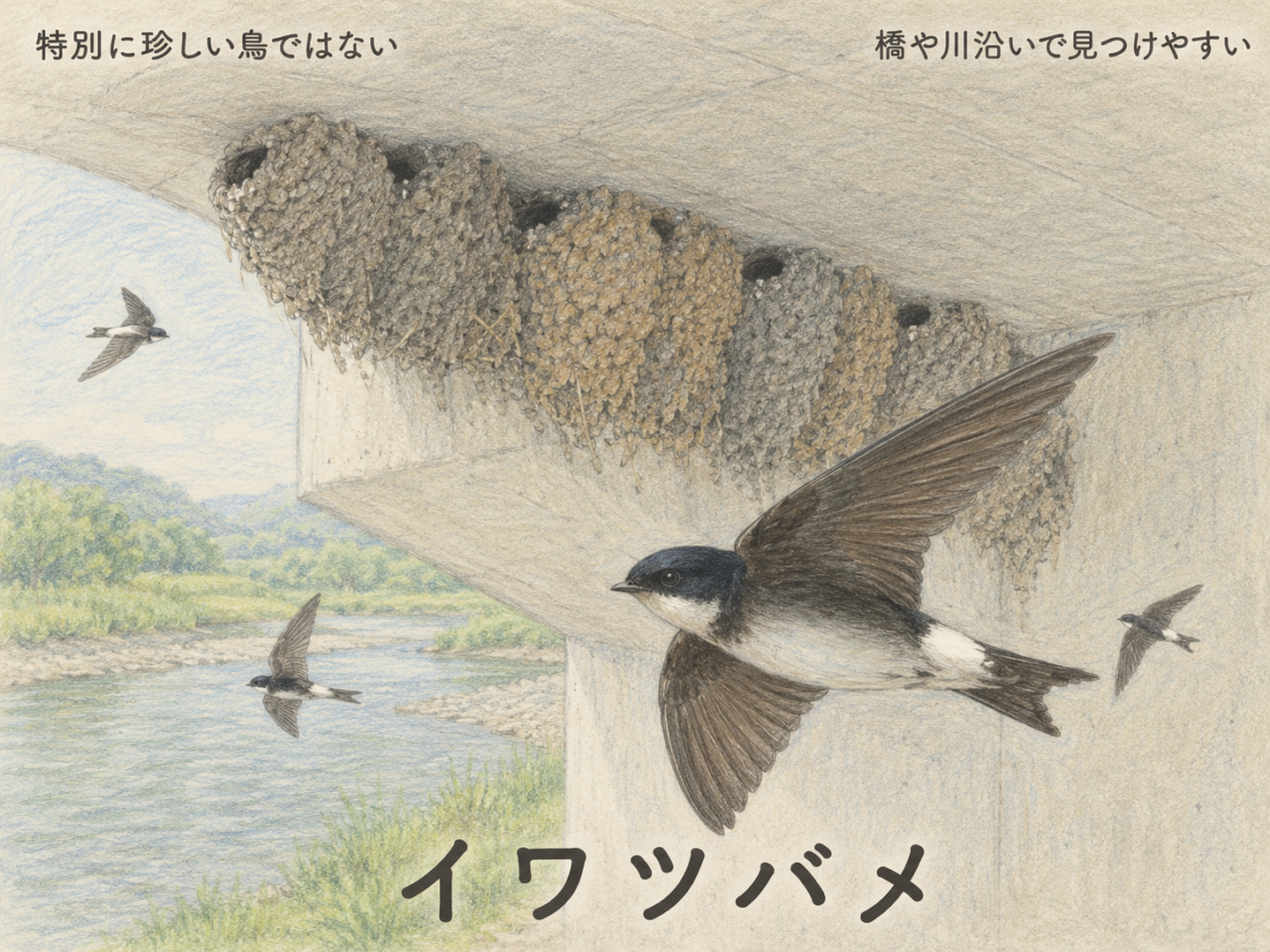 イワツバメは珍しい鳥？