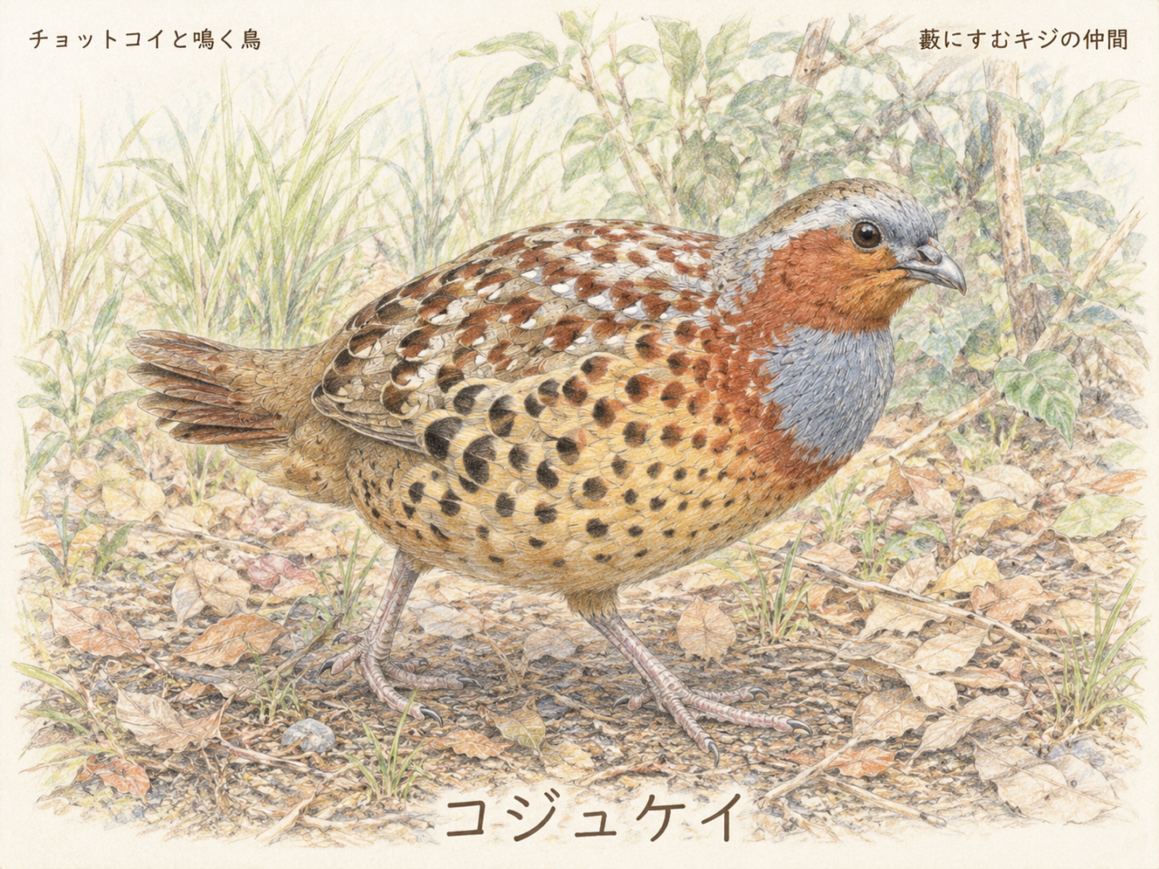 コジュケイとは?日本で見られる外来種の特徴・鳴き声・生息地を初心者向けに解説