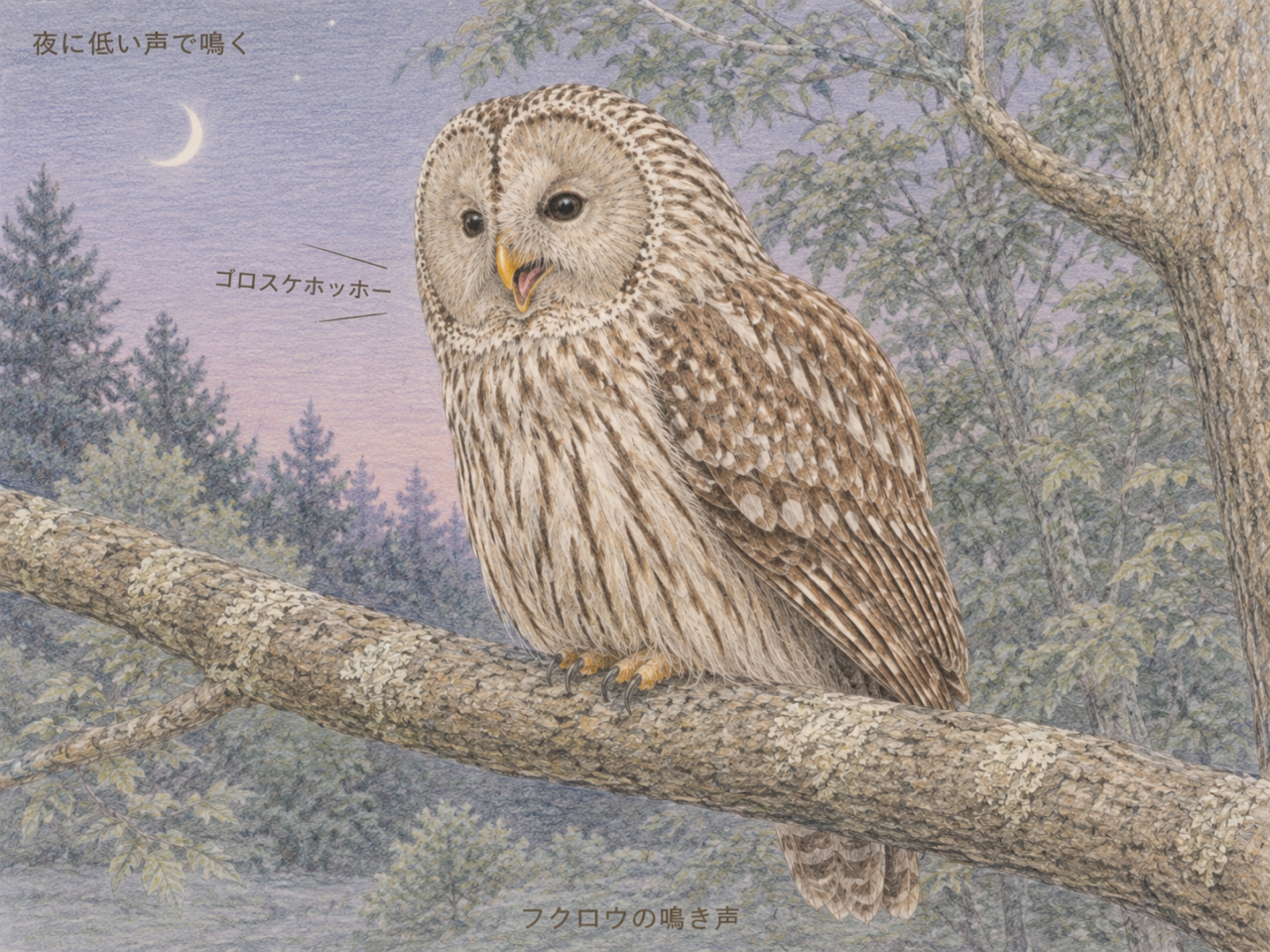 フクロウの鳴き声