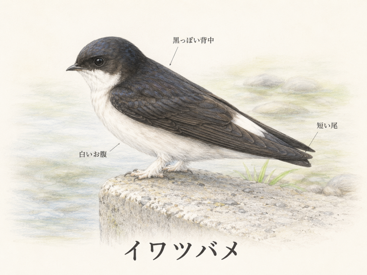イワツバメとは？日本で見られる小さなツバメの仲間