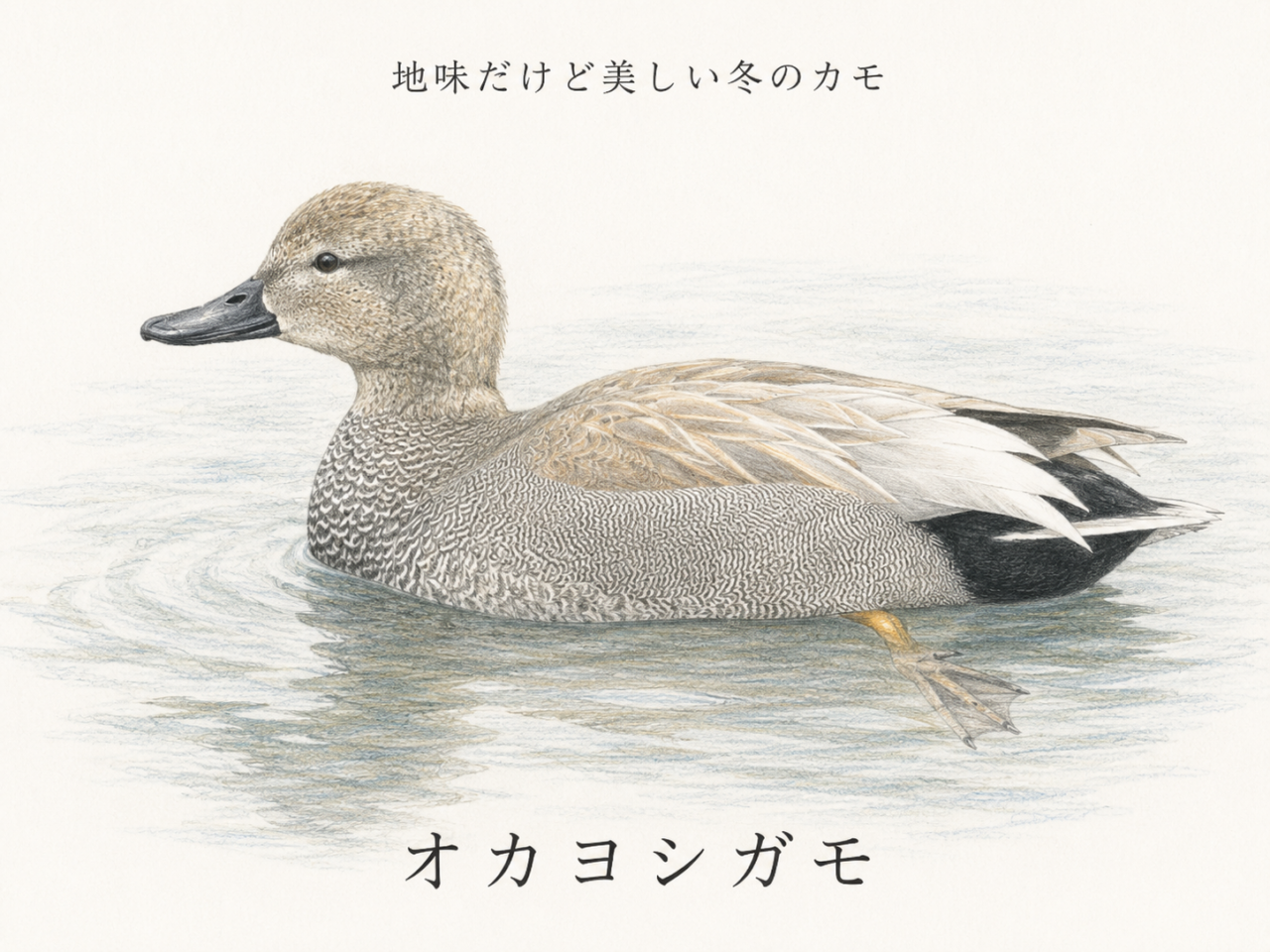 まとめ|オカヨシガモは地味な羽に繊細な美しさを持つ冬のカモ