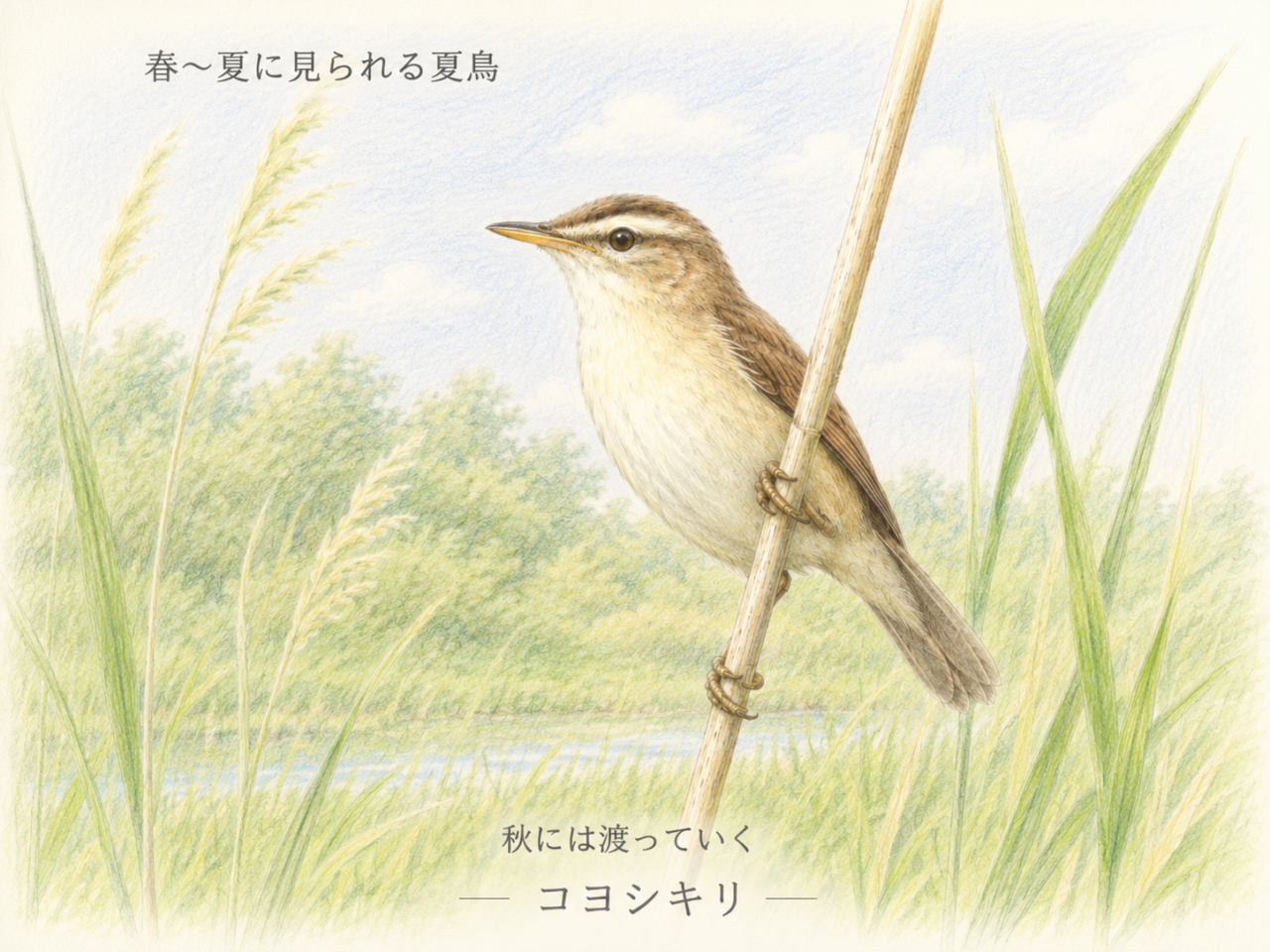 コヨシキリの季節|いつ見られる?