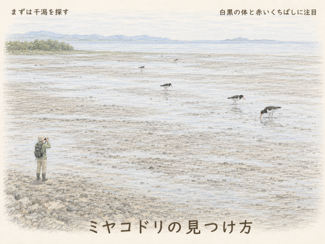 初心者向け・ミヤコドリの見つけ方