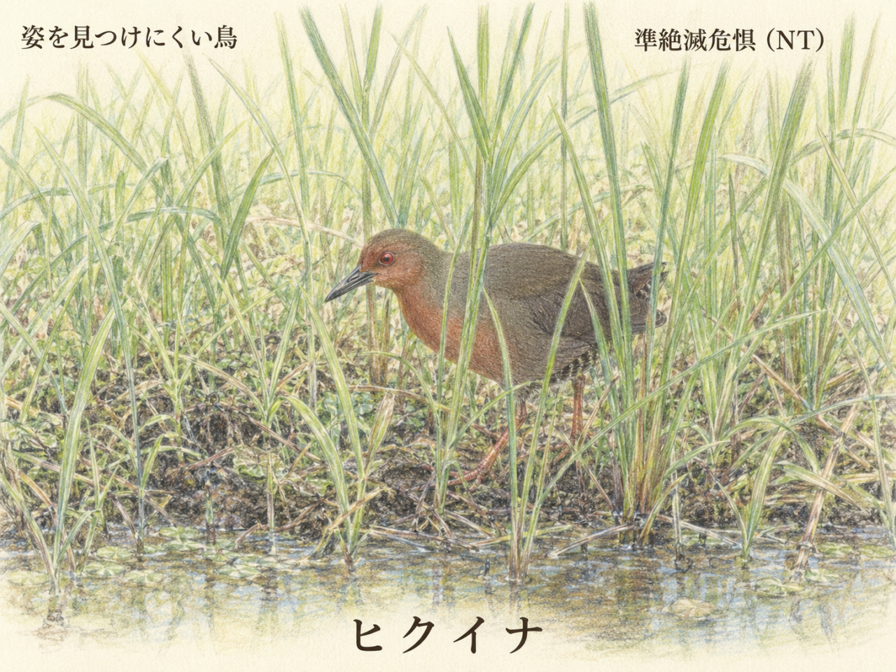ヒクイナは珍しい鳥?