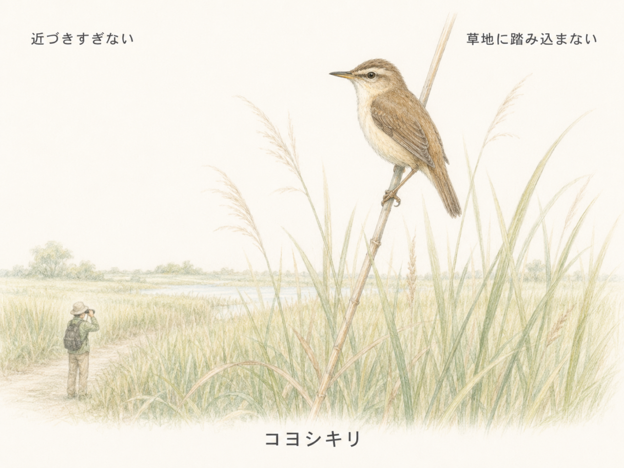コヨシキリを観察するときのマナー