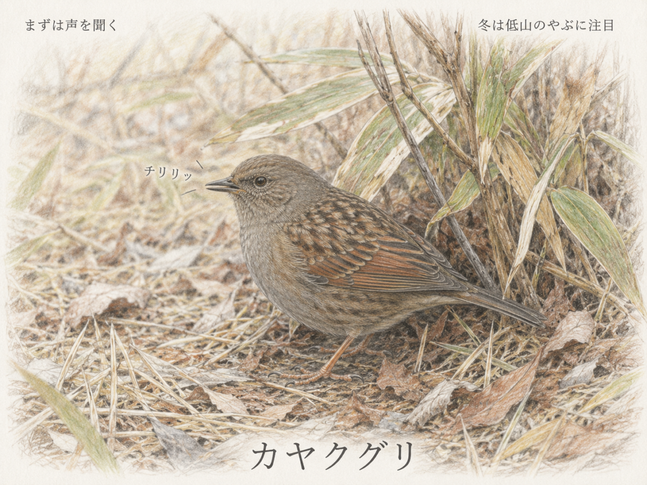 カヤクグリは初心者でも見つけられる?
