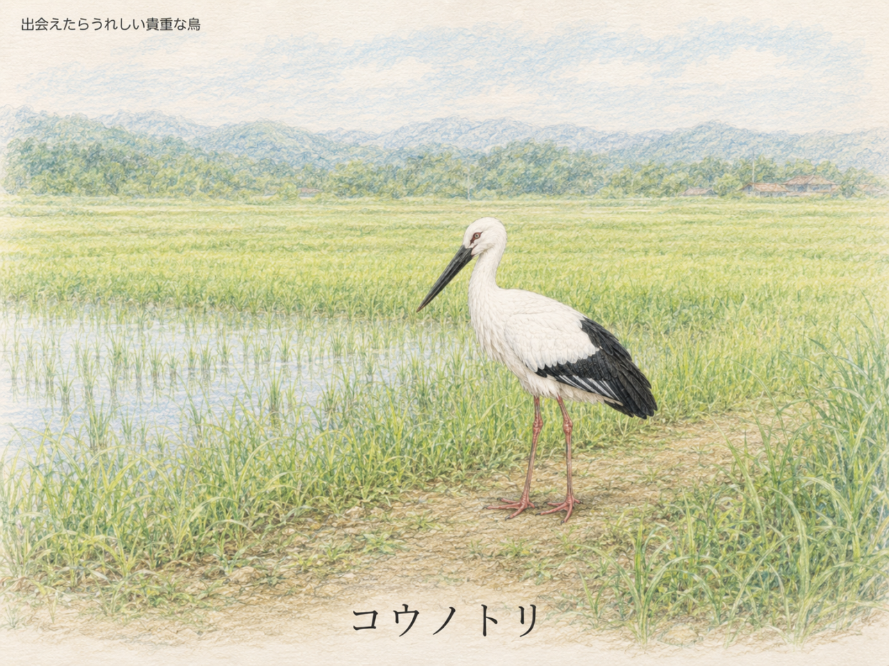 コウノトリは珍しい鳥？