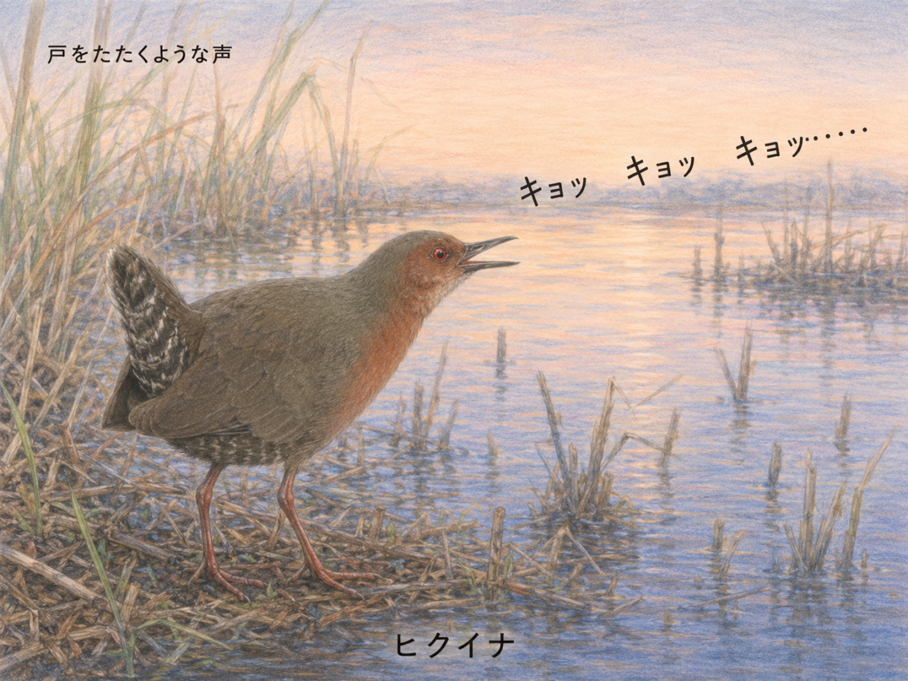 ヒクイナの鳴き声