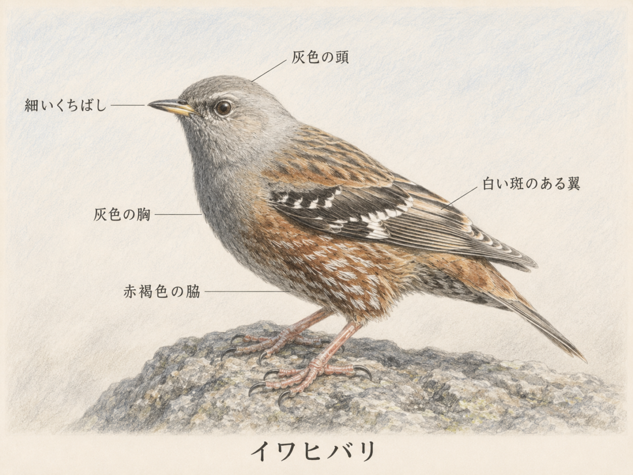 イワヒバリの特徴