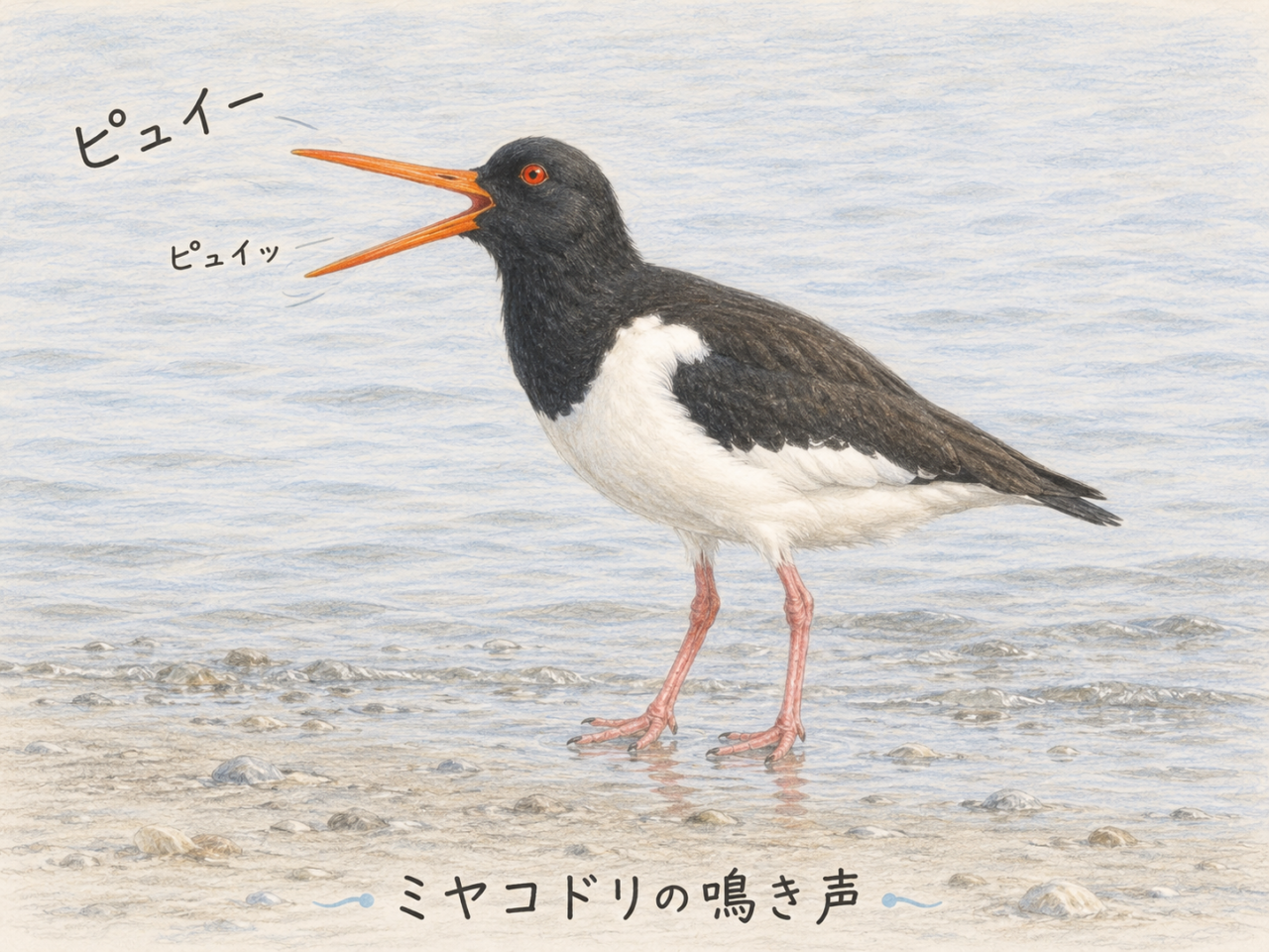 ミヤコドリの鳴き声