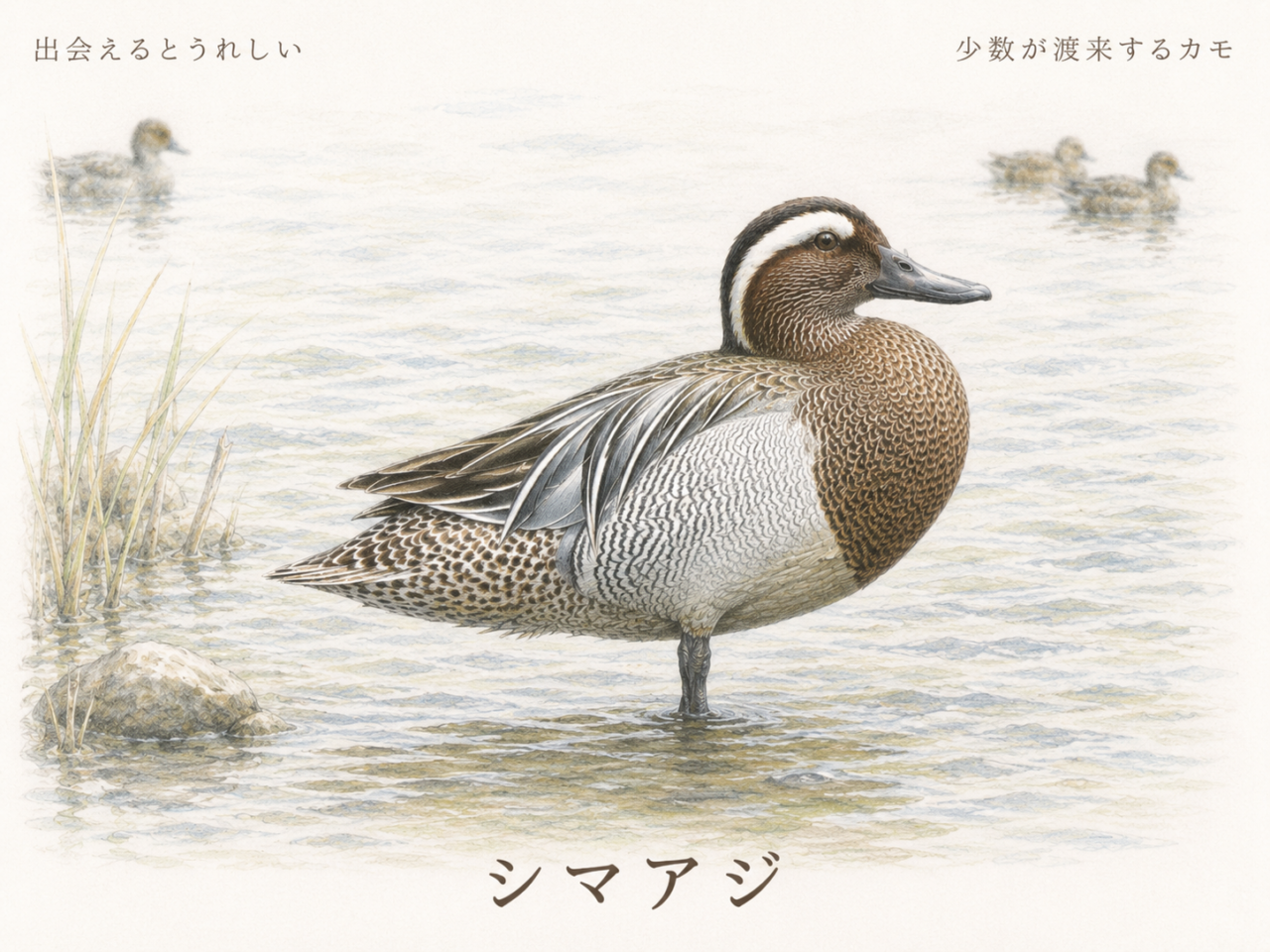 シマアジは珍しい鳥なの?