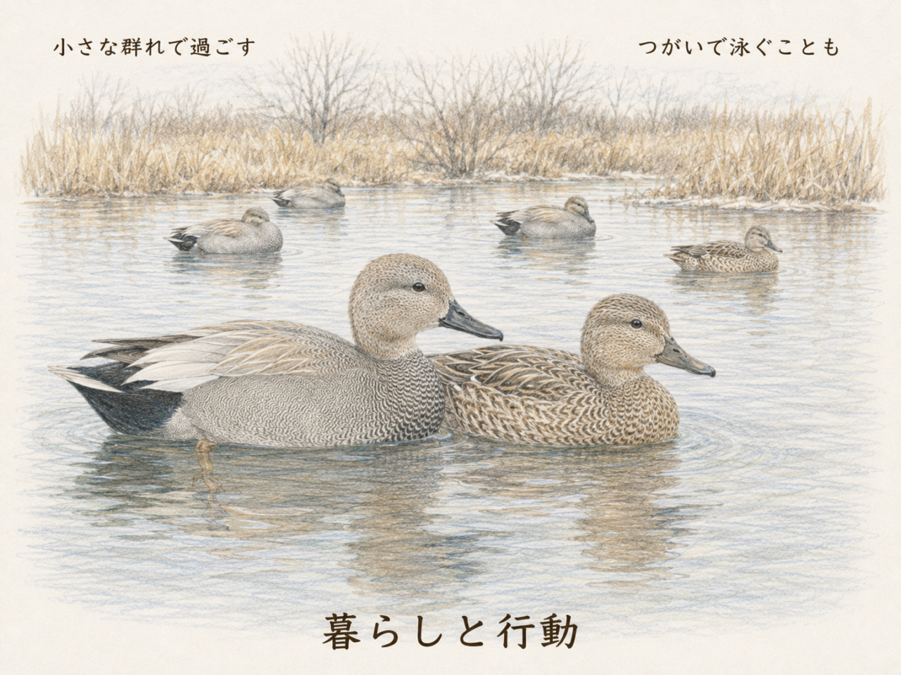 オカヨシガモの暮らしと行動