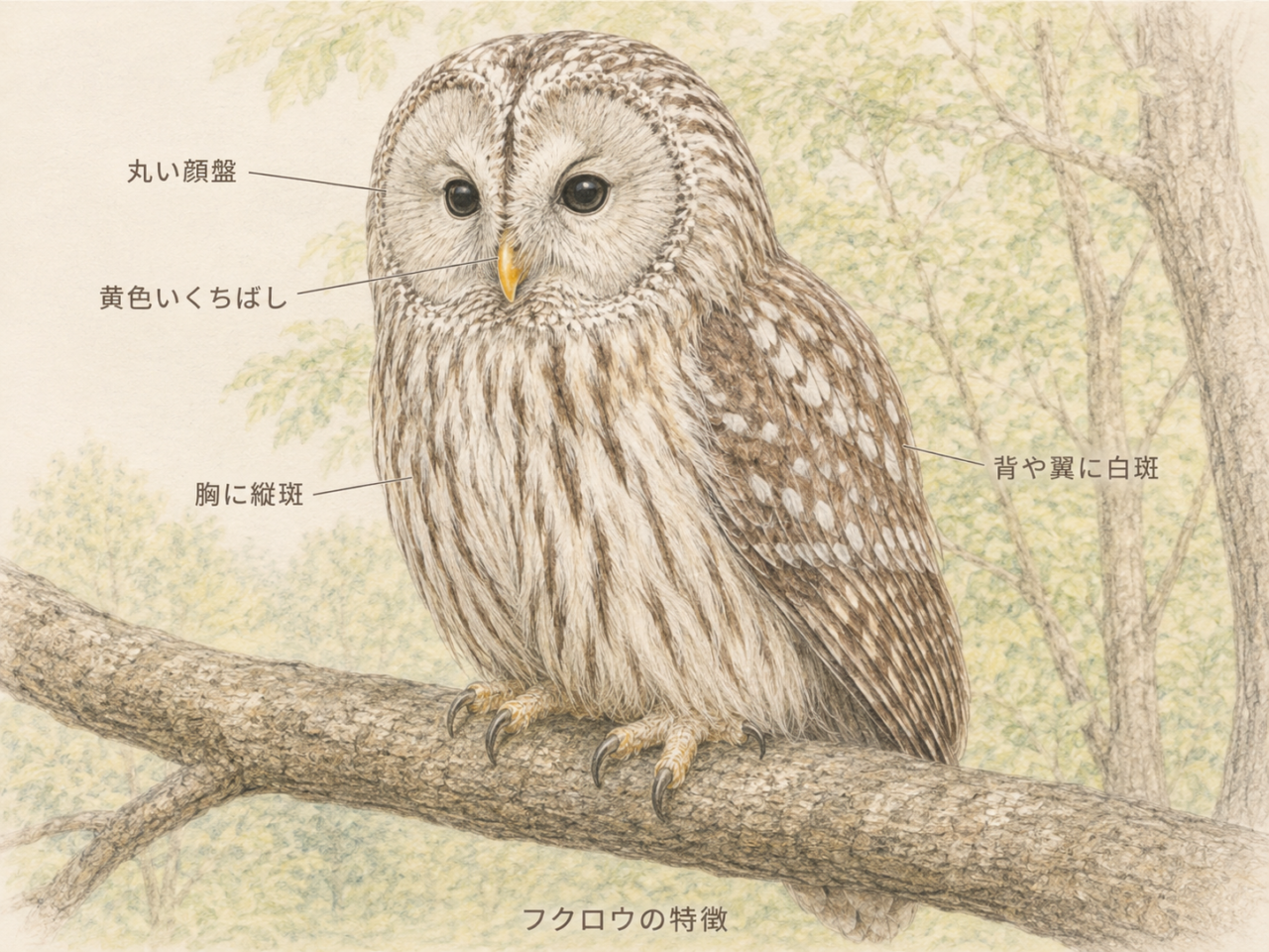 フクロウの見た目と特徴