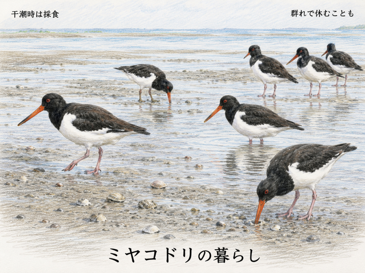 ミヤコドリの暮らしと行動