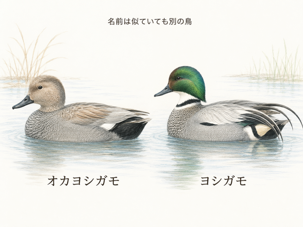 オカヨシガモという名前の意味