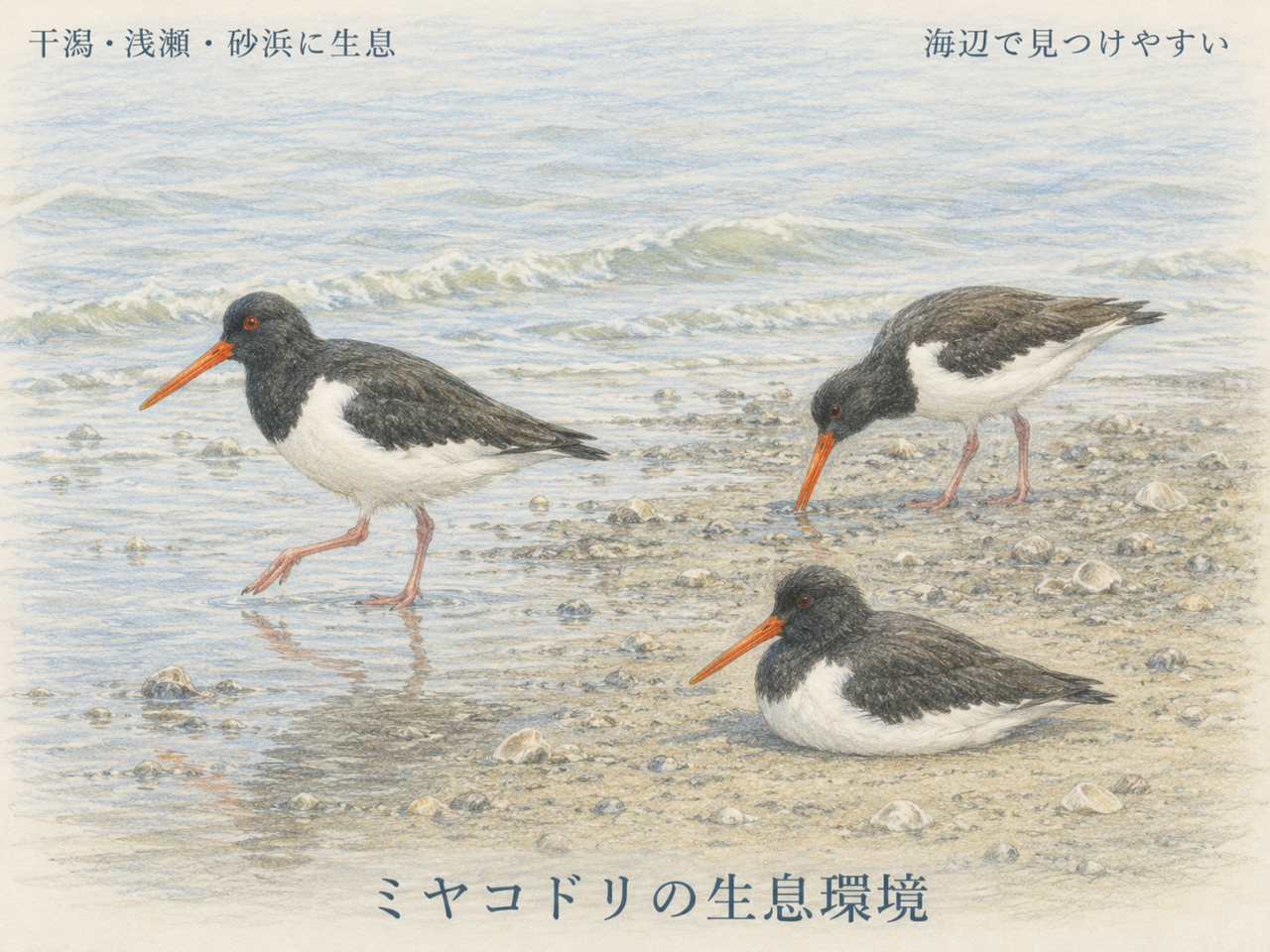 ミヤコドリの生息地|日本ではどこにいる?