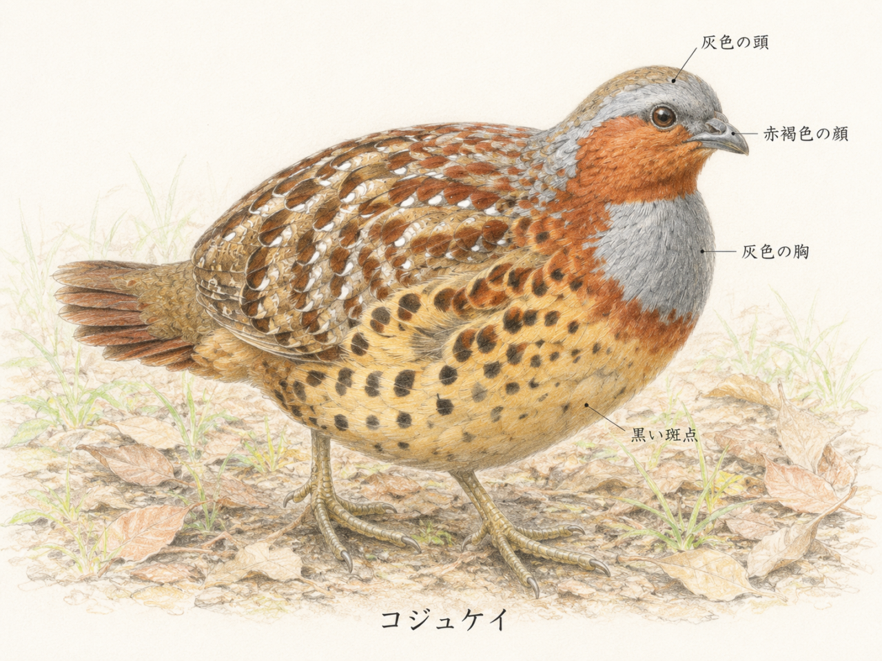 コジュケイの特徴