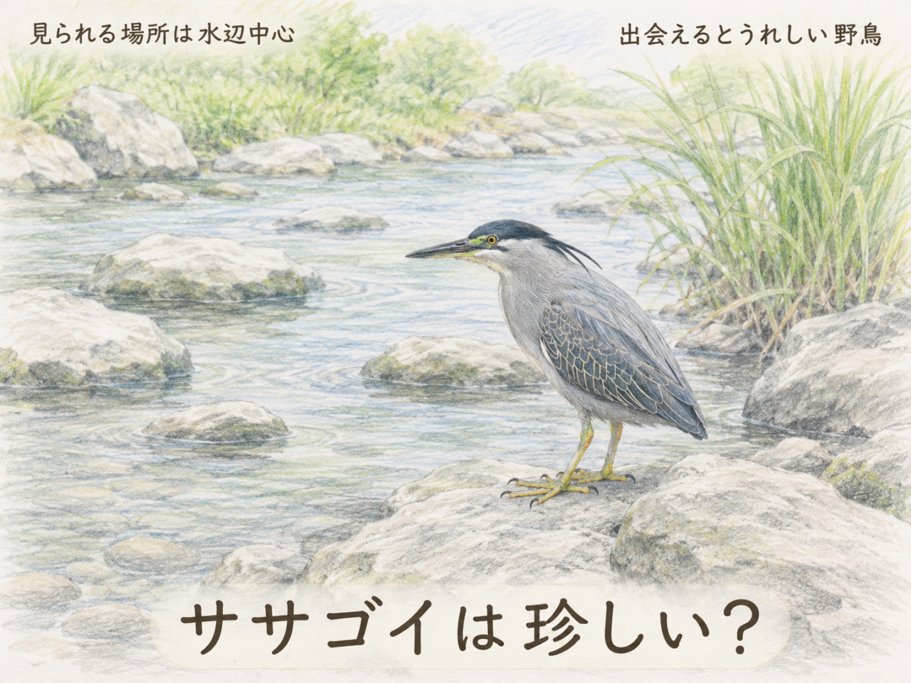 ササゴイは珍しい鳥?