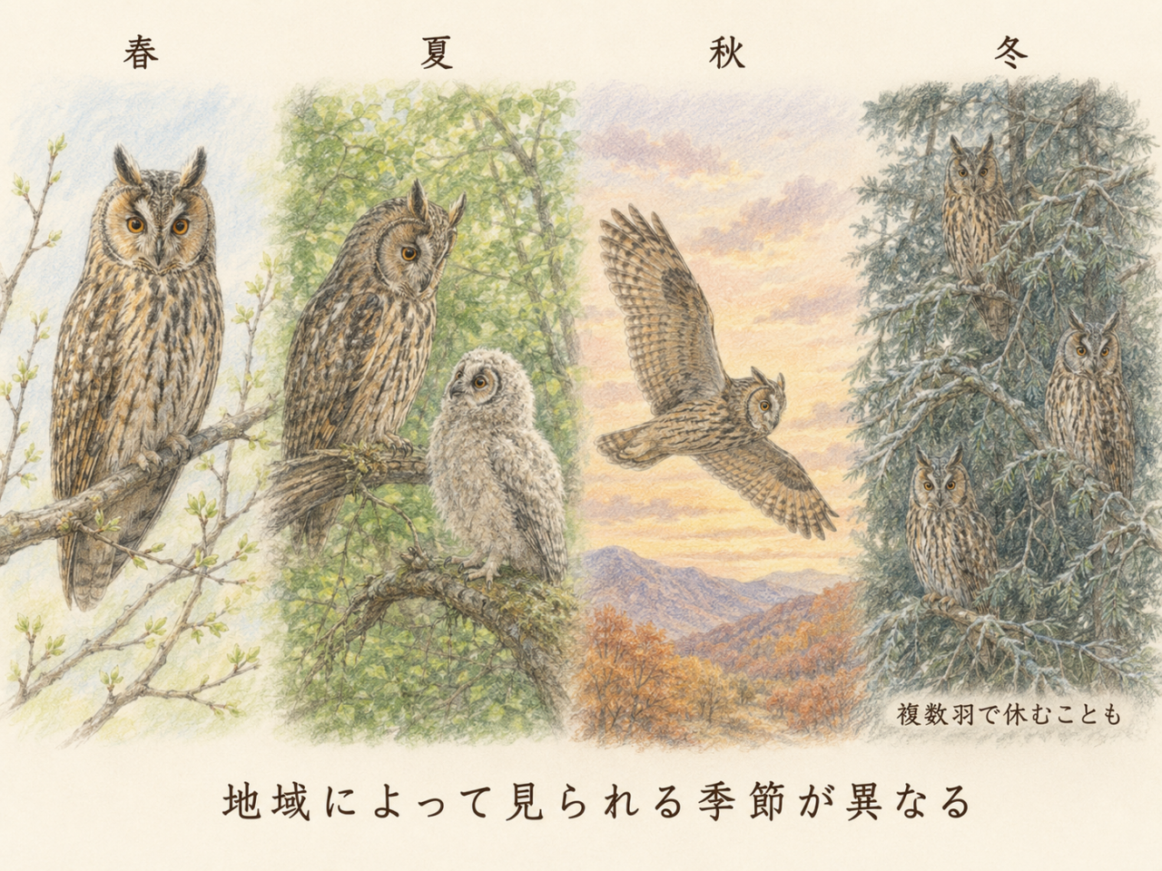 トラフズクが見られる季節