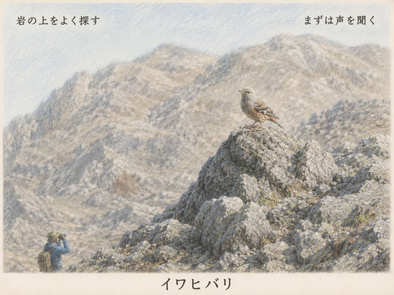イワヒバリはどこにいる？初心者が探すポイント