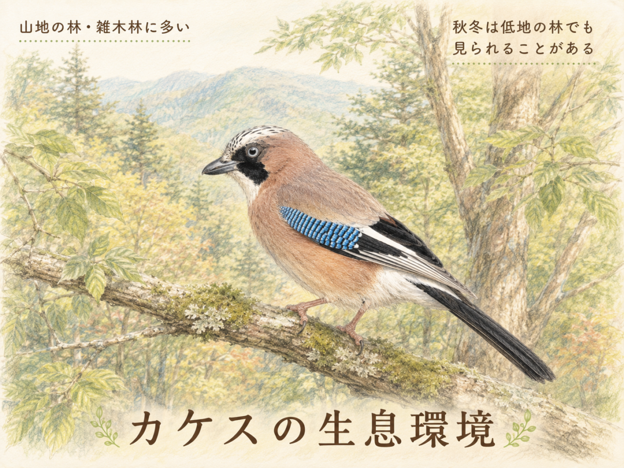 カケスは日本のどこにいる?大まかな生息地
