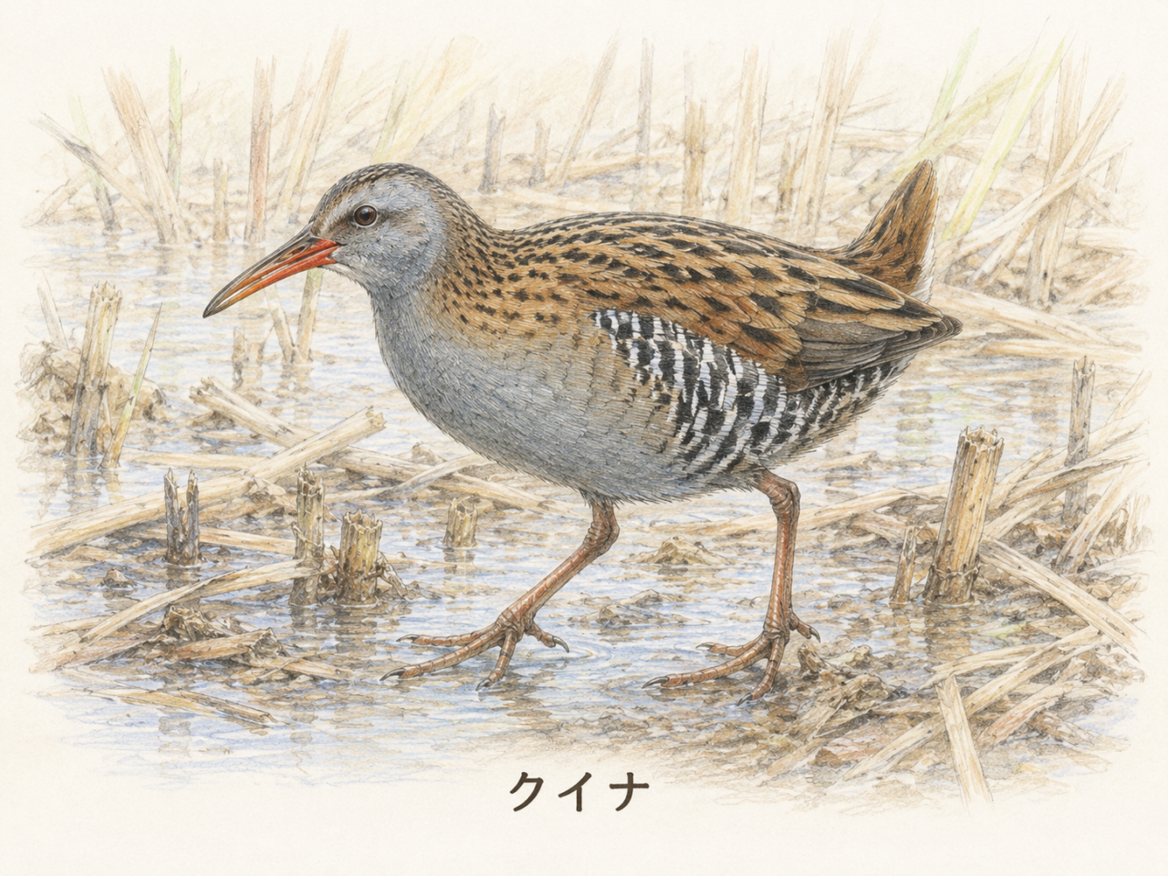 クイナとは？日本で見られる季節・生息地・鳴き声・特徴を初心者向けに解説