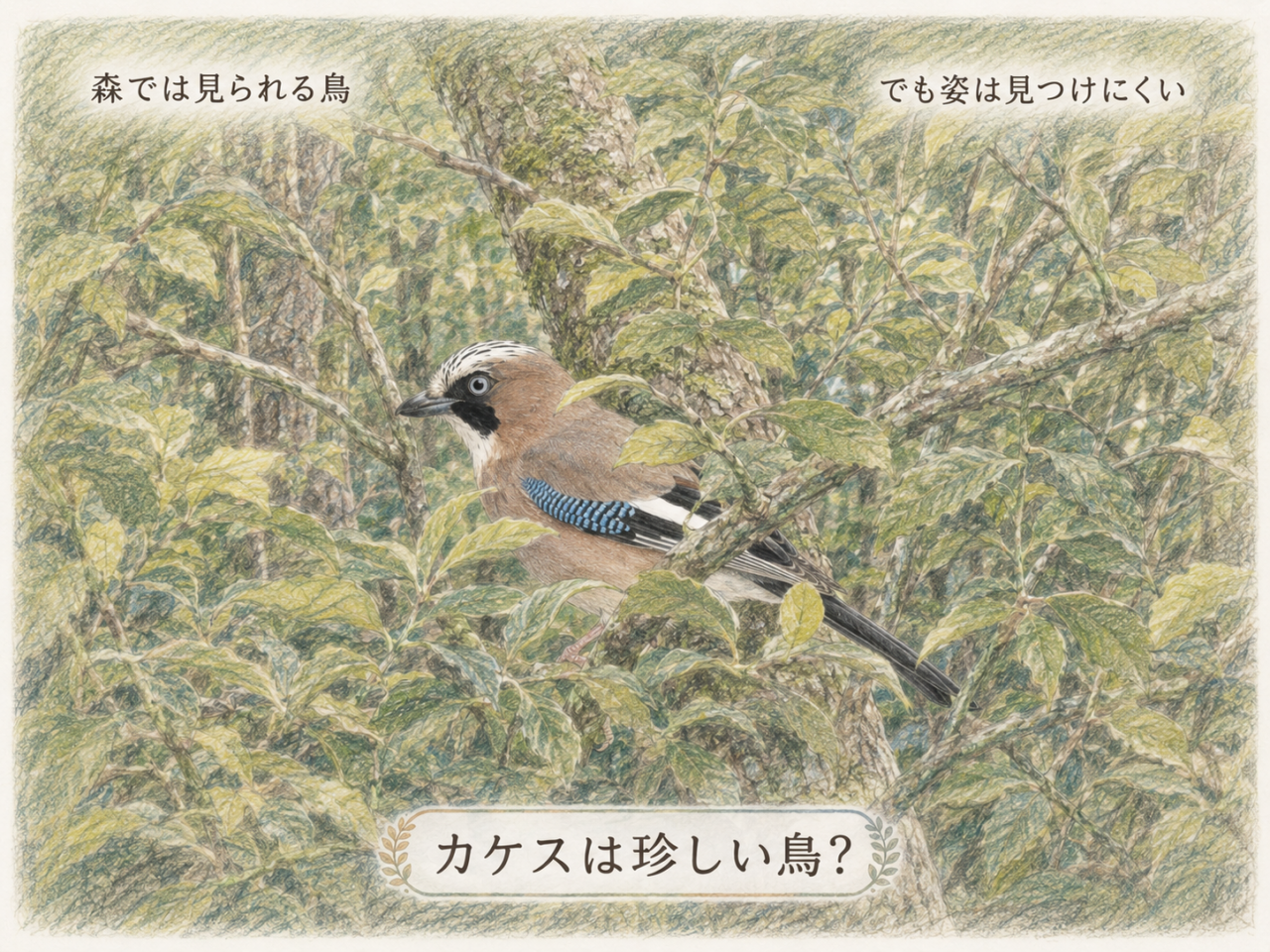カケスは珍しい鳥?