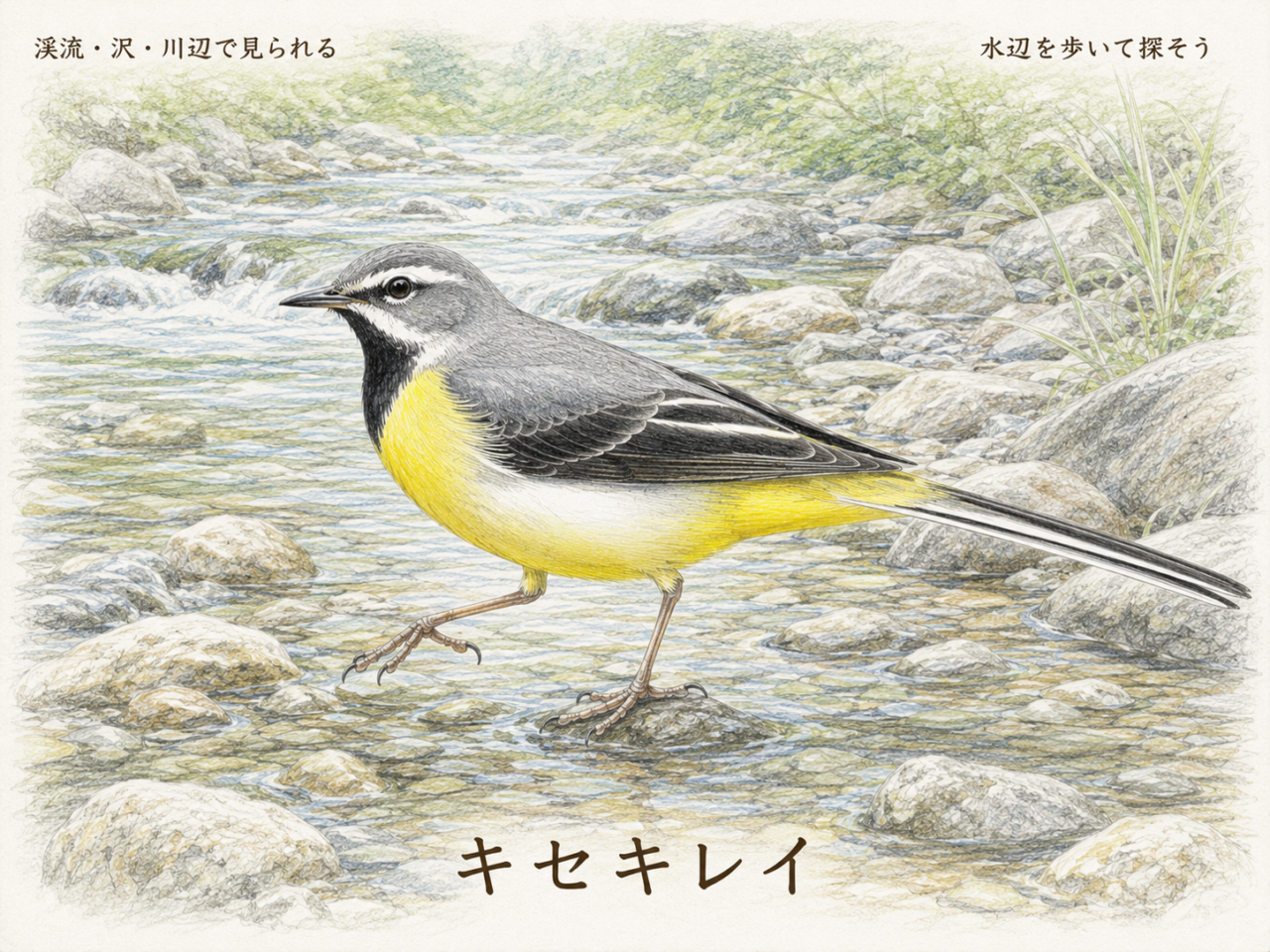キセキレイは日本のどこにいる？