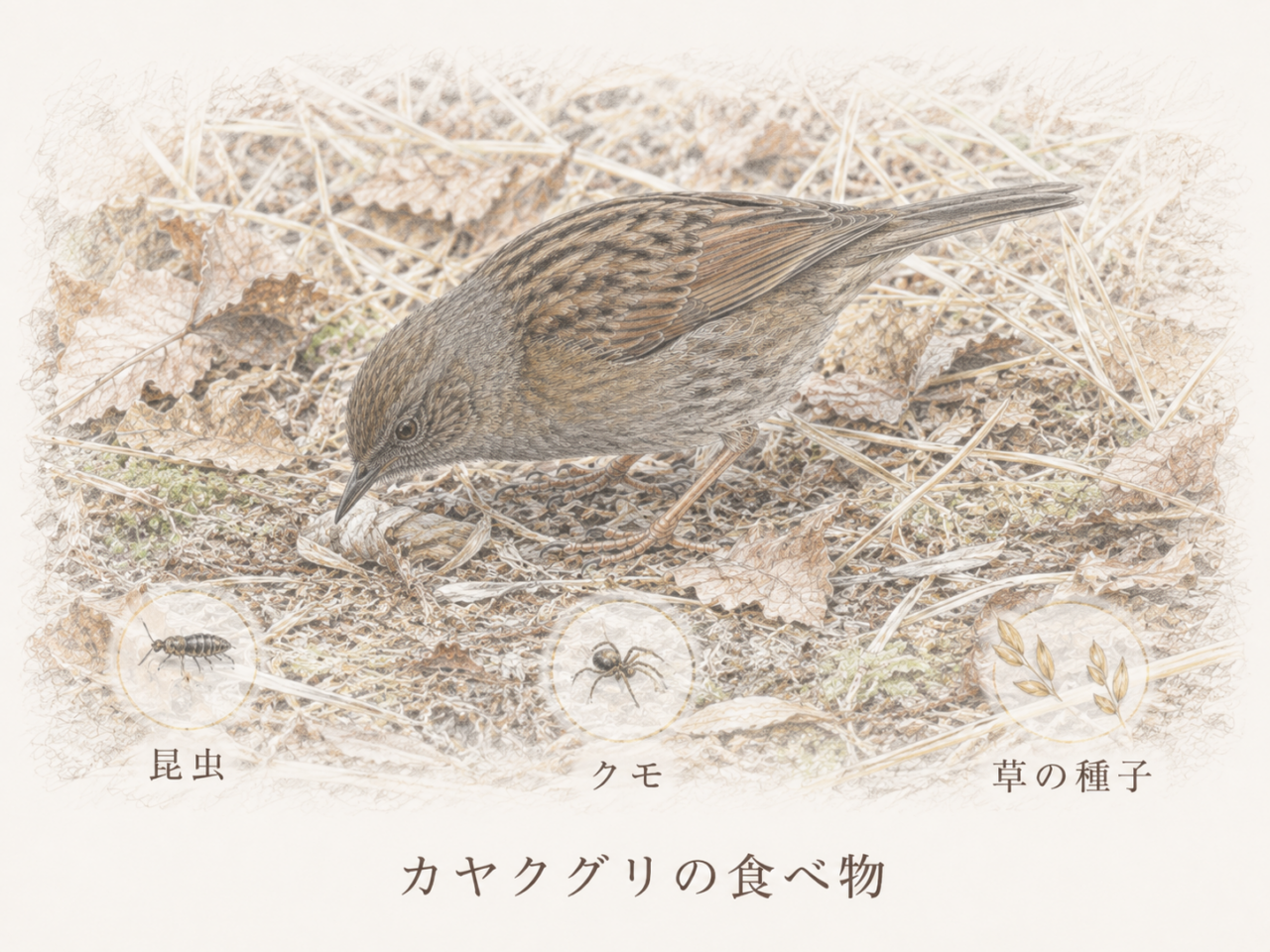 カヤクグリの食べ物