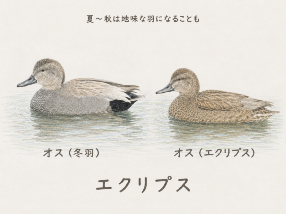 オカヨシガモのエクリプスとは