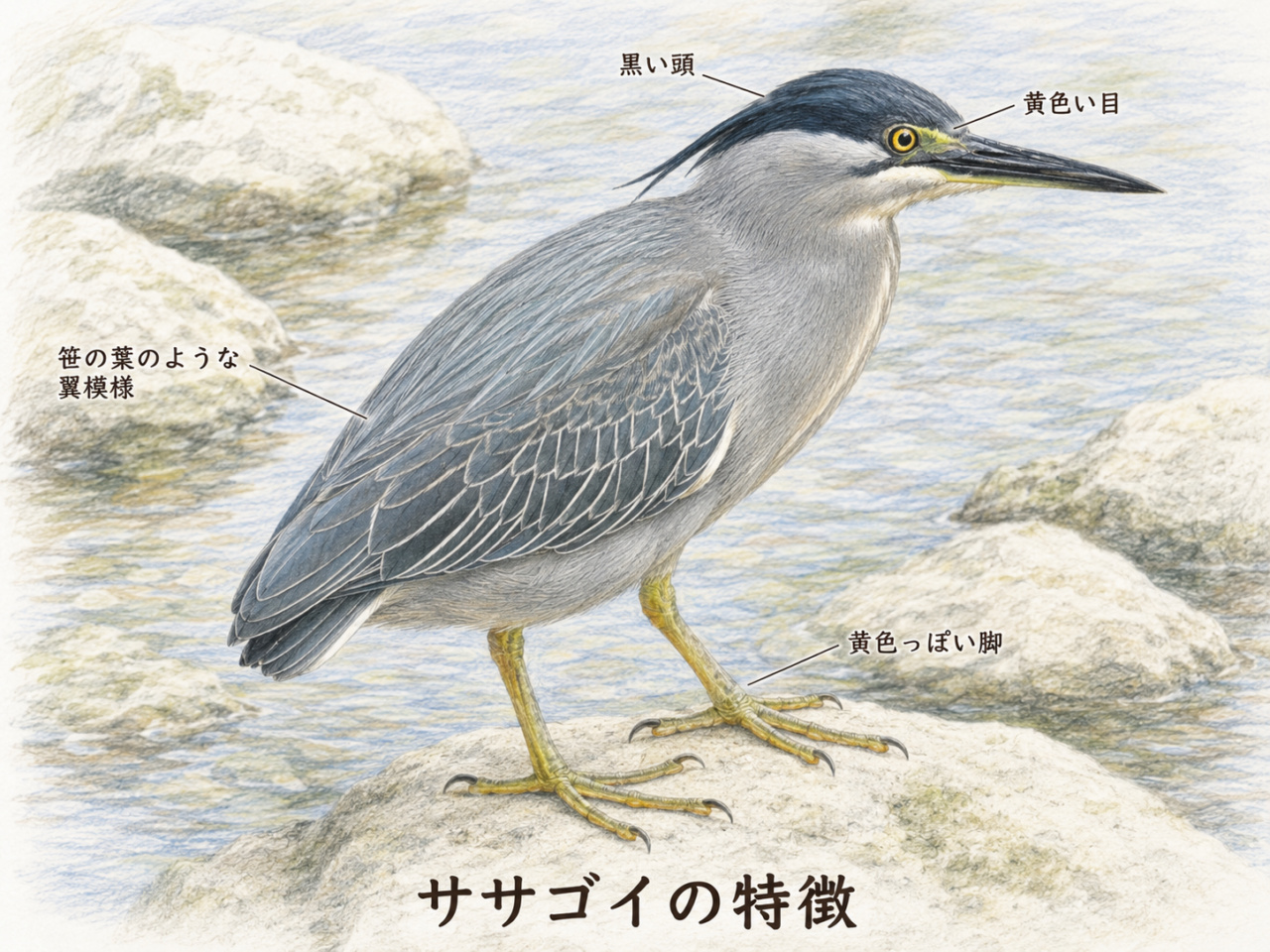 ササゴイの特徴