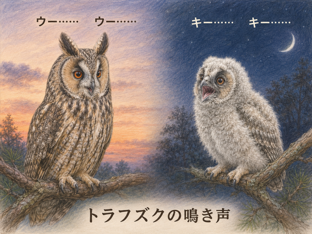 トラフズクの鳴き声