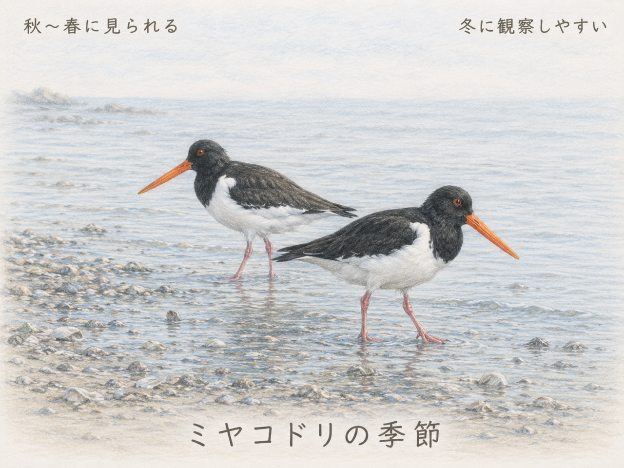 ミヤコドリが見られる季節