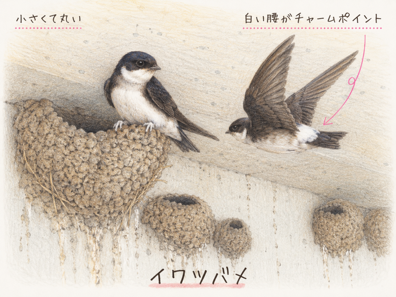 イワツバメがかわいいと言われる理由