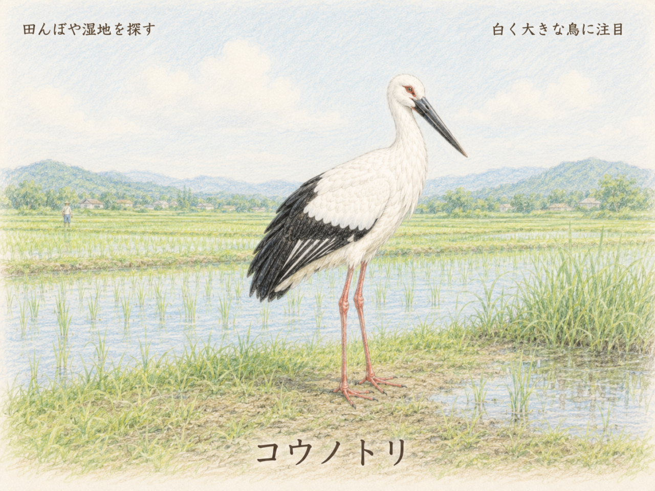 コウノトリを探すときの初心者向けポイント