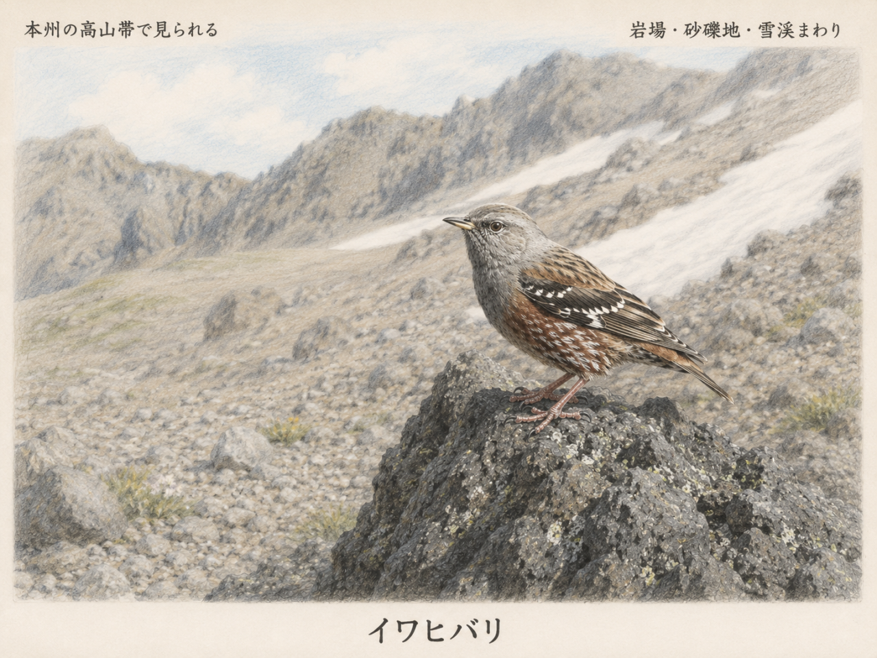 イワヒバリの生息地｜日本ではどこにいる？