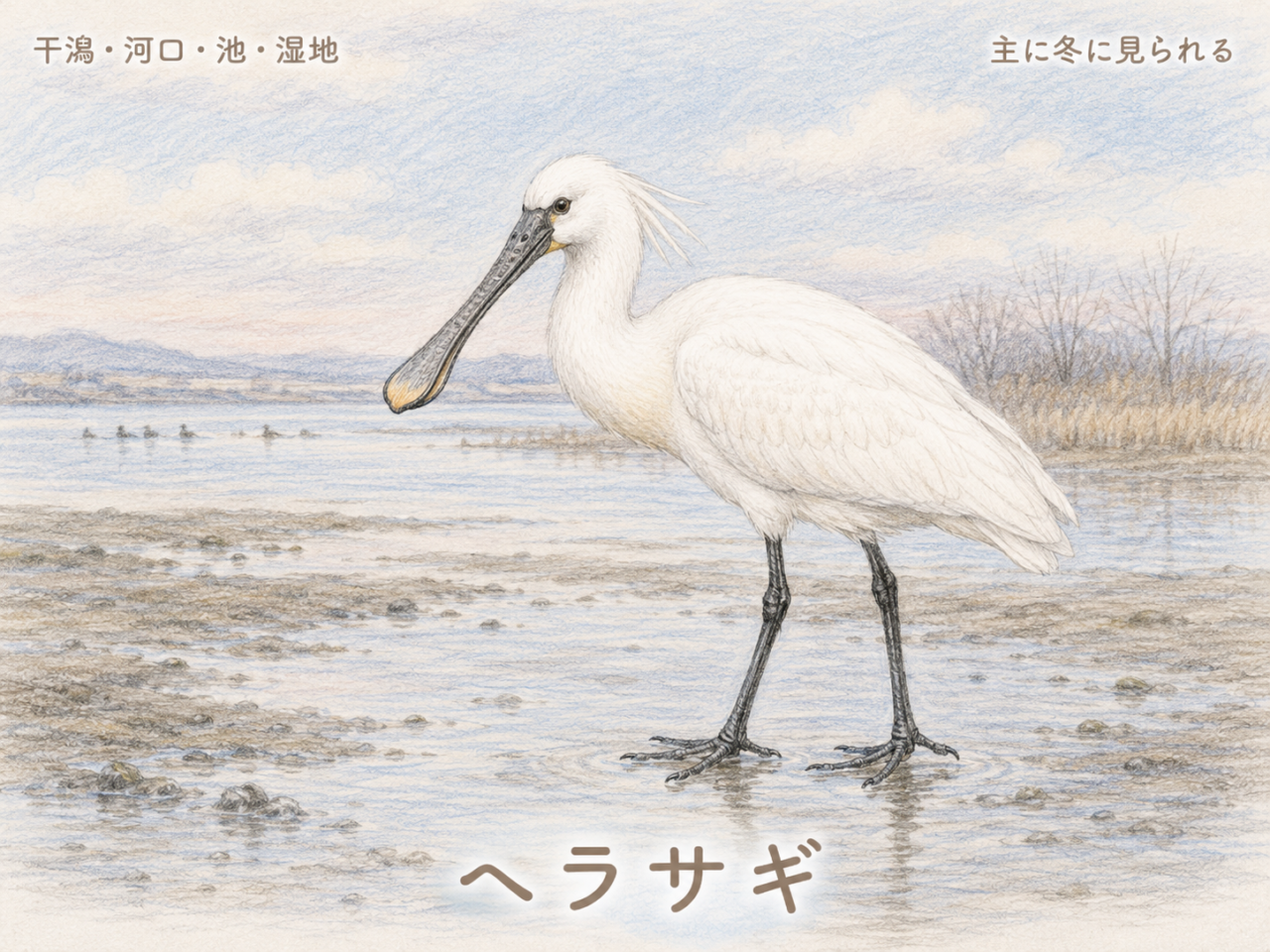 ヘラサギは日本のどこにいる？