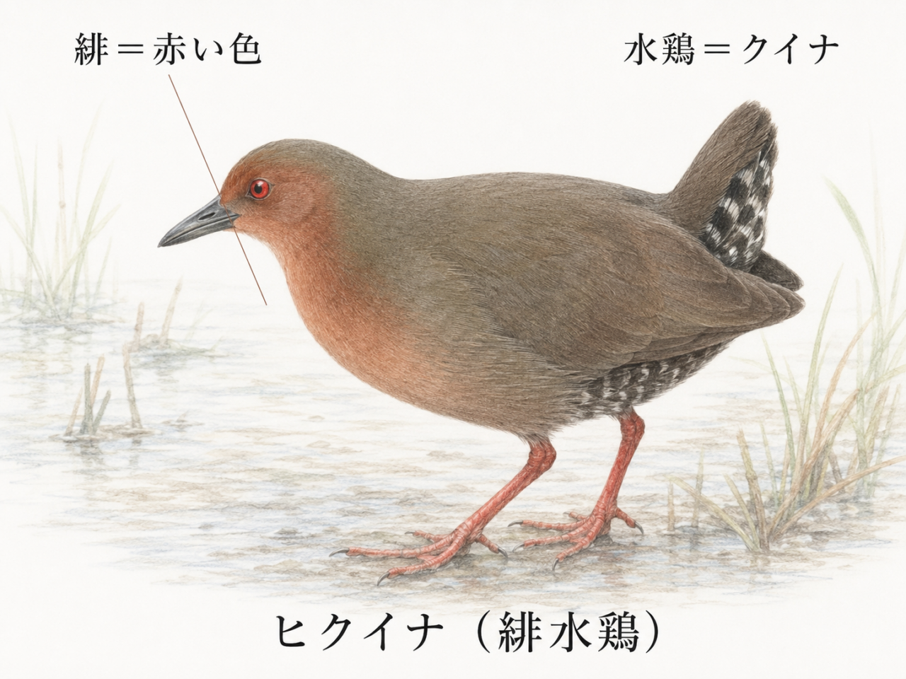 ヒクイナの名前の由来