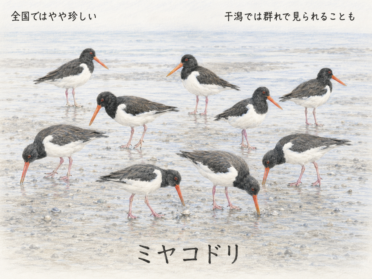 ミヤコドリは日本では珍しい鳥?