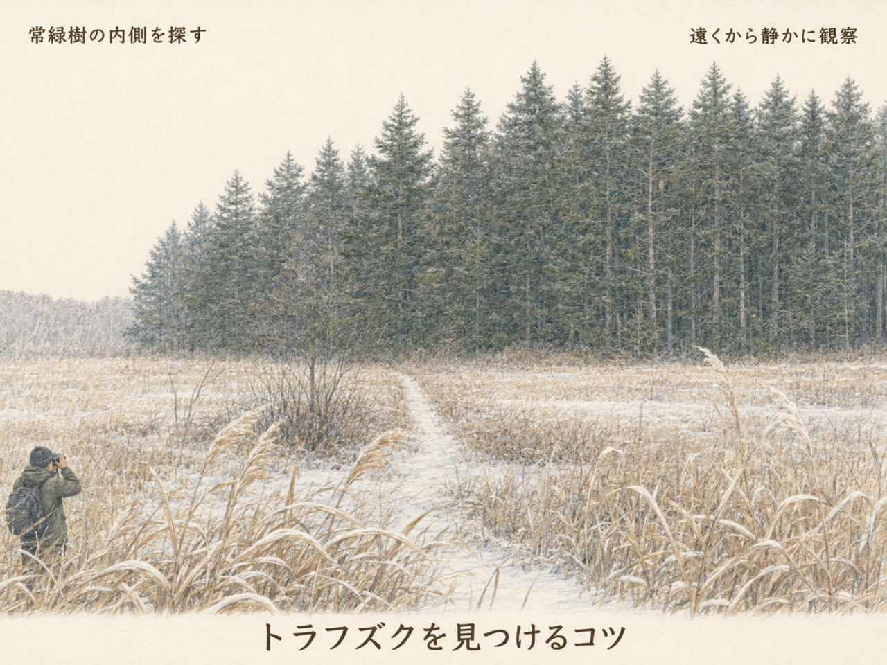 トラフズクを見つける方法