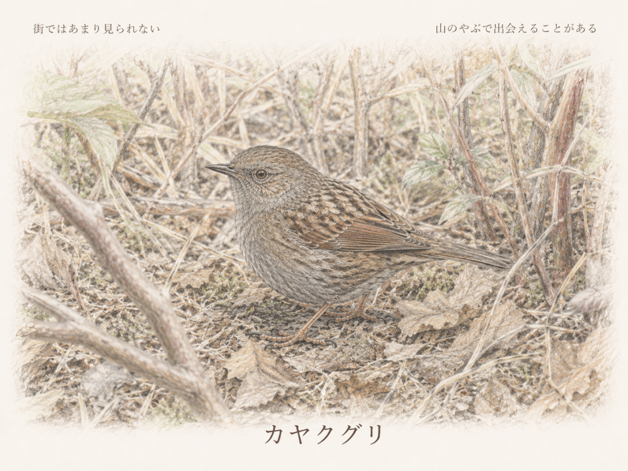 カヤクグリは珍しい鳥?