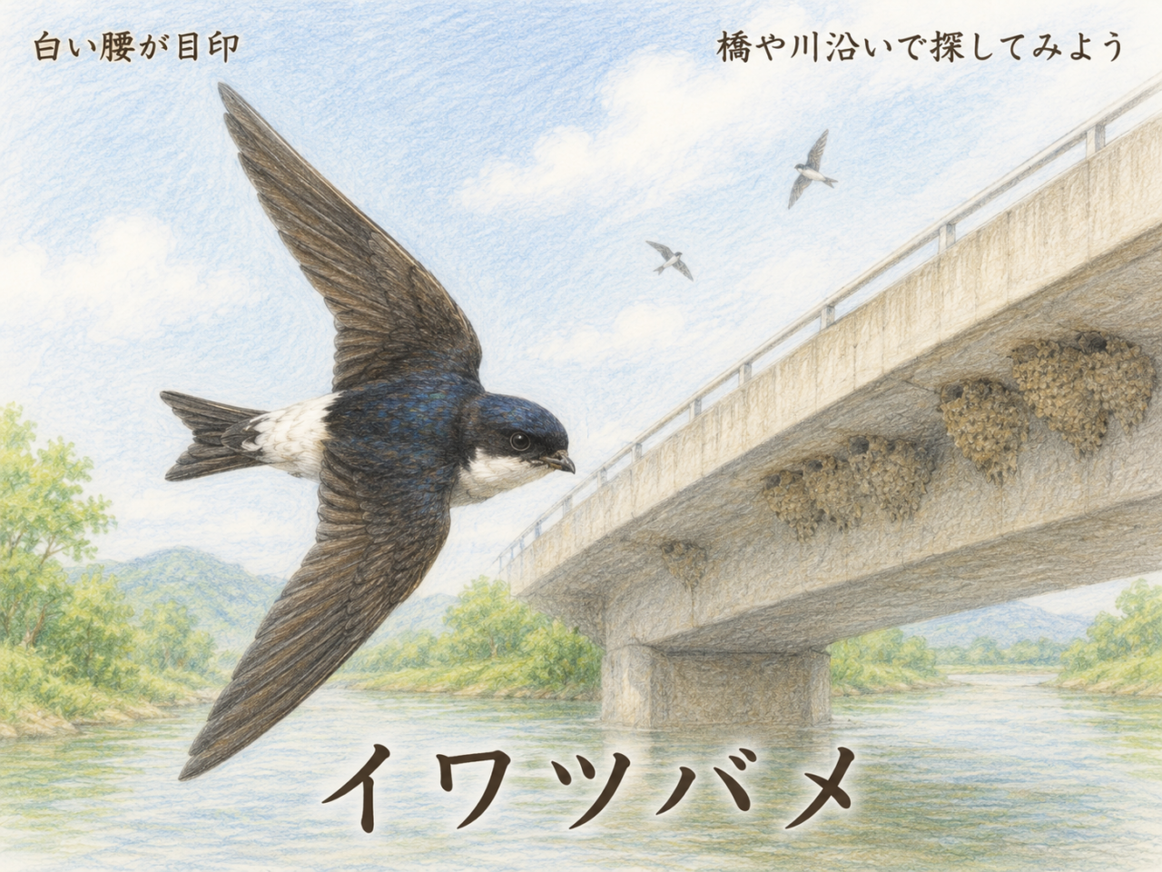 まとめ｜イワツバメは白い腰が目印のかわいいツバメ